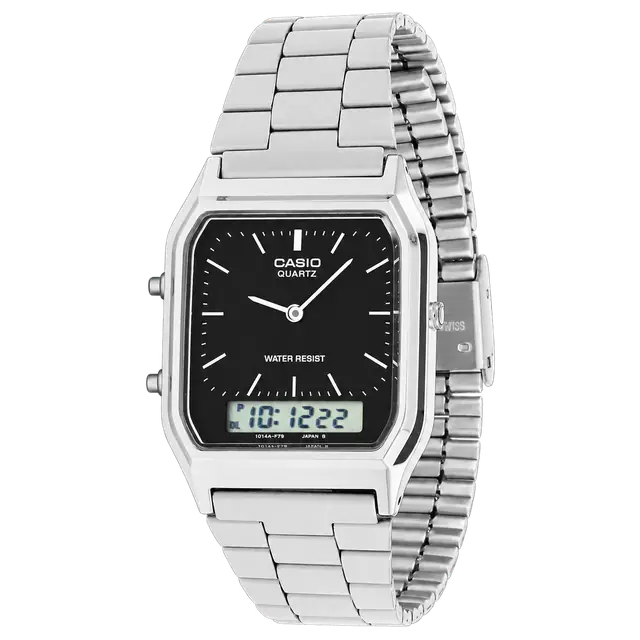 Casio Vintage Analógico-Digital Negro