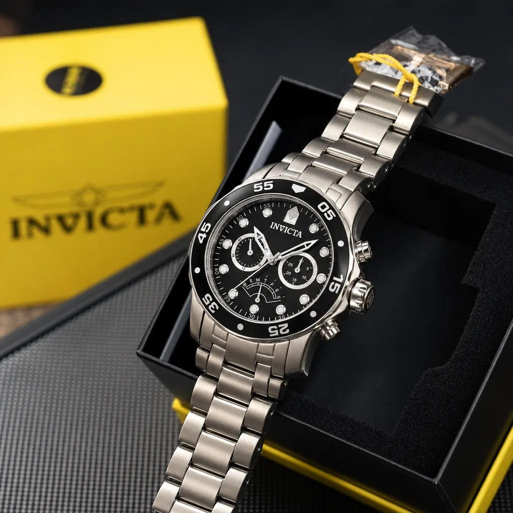 Invicta Pro Diver Hombre 48mm Acero con su caja