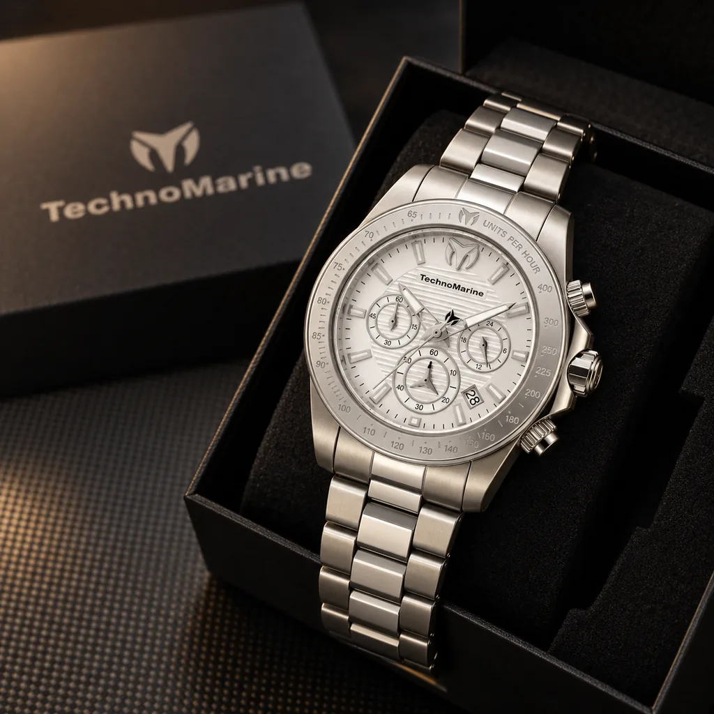 TechnoMarine Manta Ray Hombre 42mm Acero con su caja