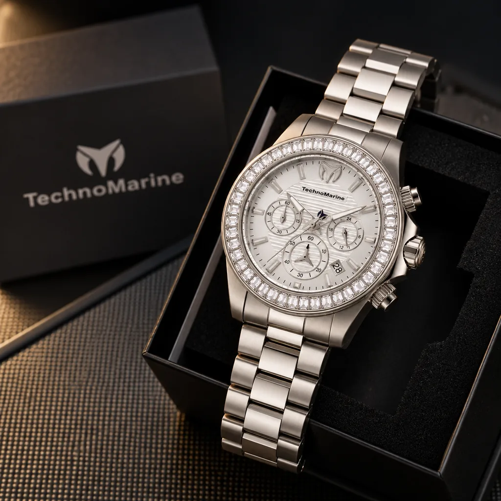 TechnoMarine Manta Ray Hombre 42mm Acero con su caja