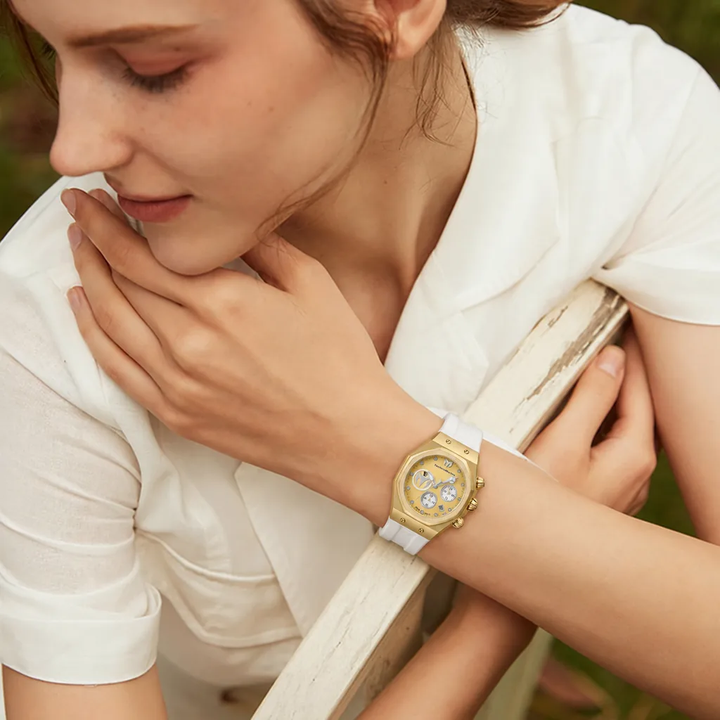 TechnoMarine Reef Sun Unisex 40mm Blanco puesto